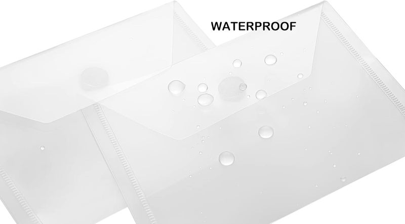 YESSART 4x6 Plastic Envelopes Hook Loop Closure Coupon Receipt Storage Holder 10 Pack (10 Pack) - Image 4